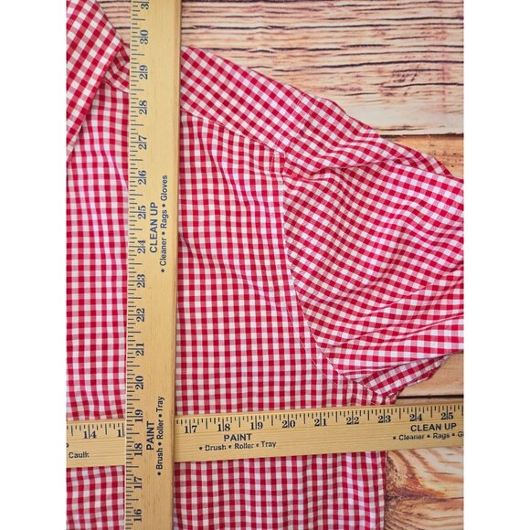 Vineyard Vines Mens Slim Fit Whale Red Check Shirt Large Cotton - Picture 6 of 6